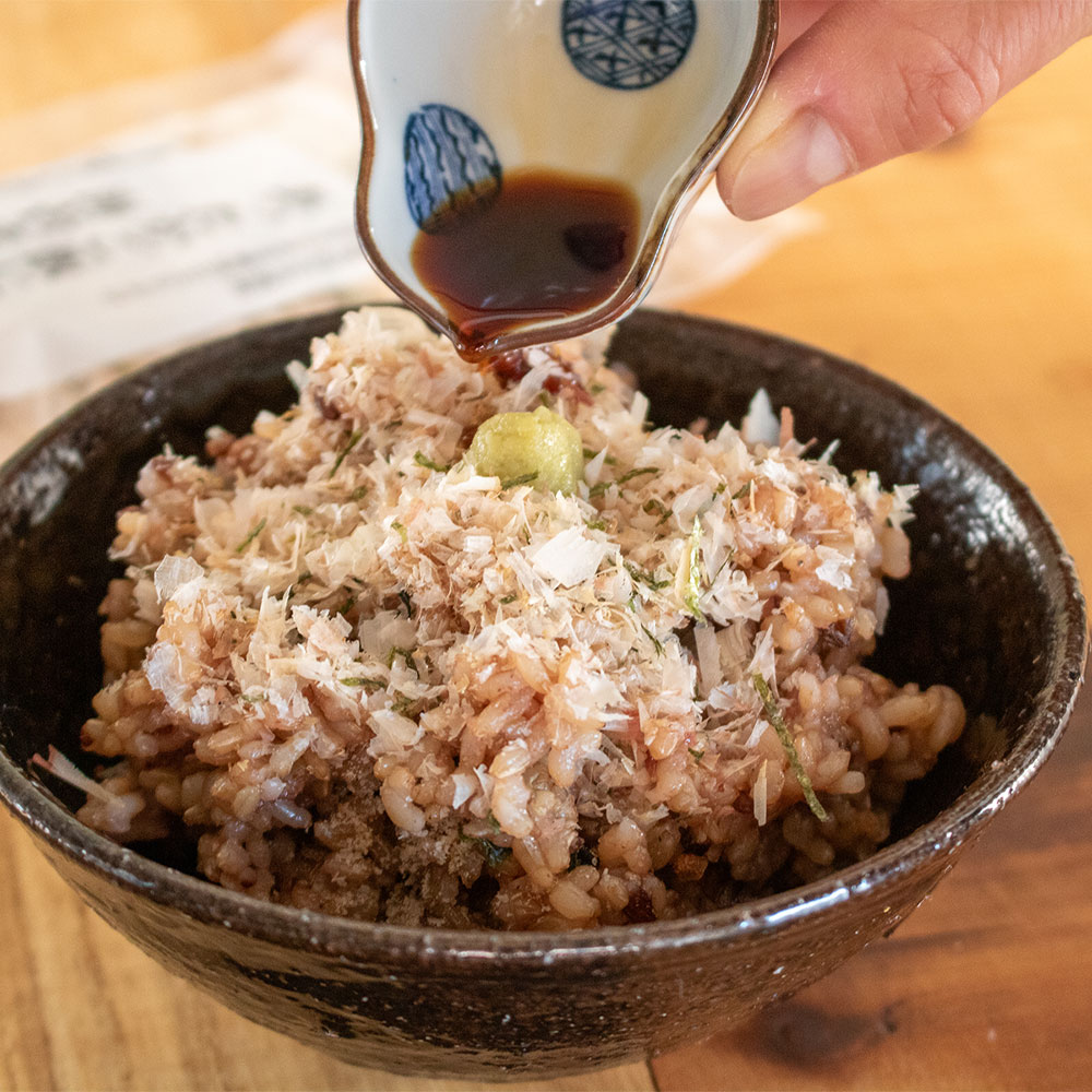 あったかご飯に海苔まぐろ