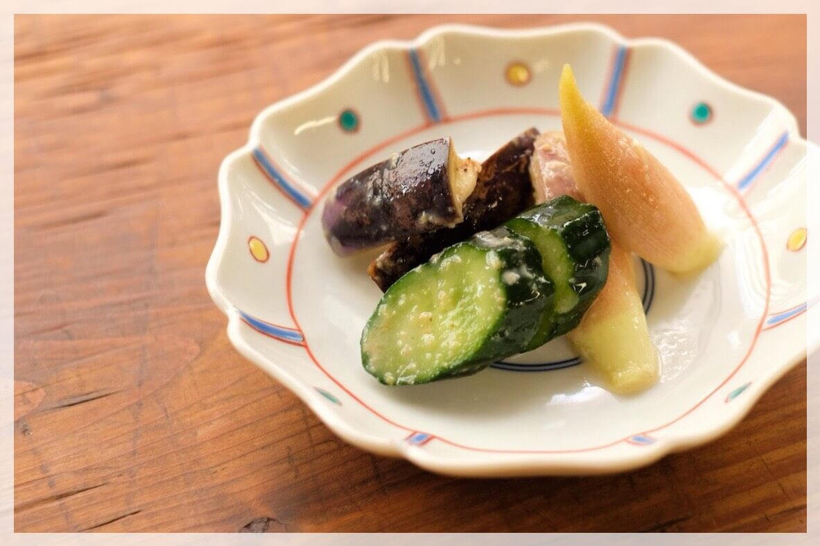 季節の野菜の玄米甘酒漬け