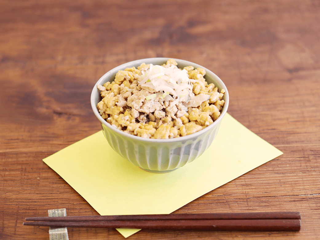 親子そぼろ丼のレシピ