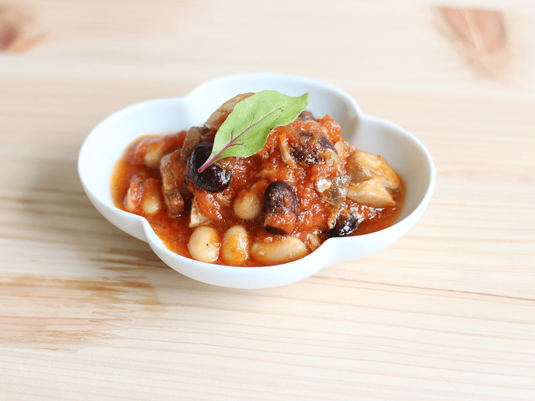 缶詰活用で簡単！さばと豆のトマト煮のレシピ