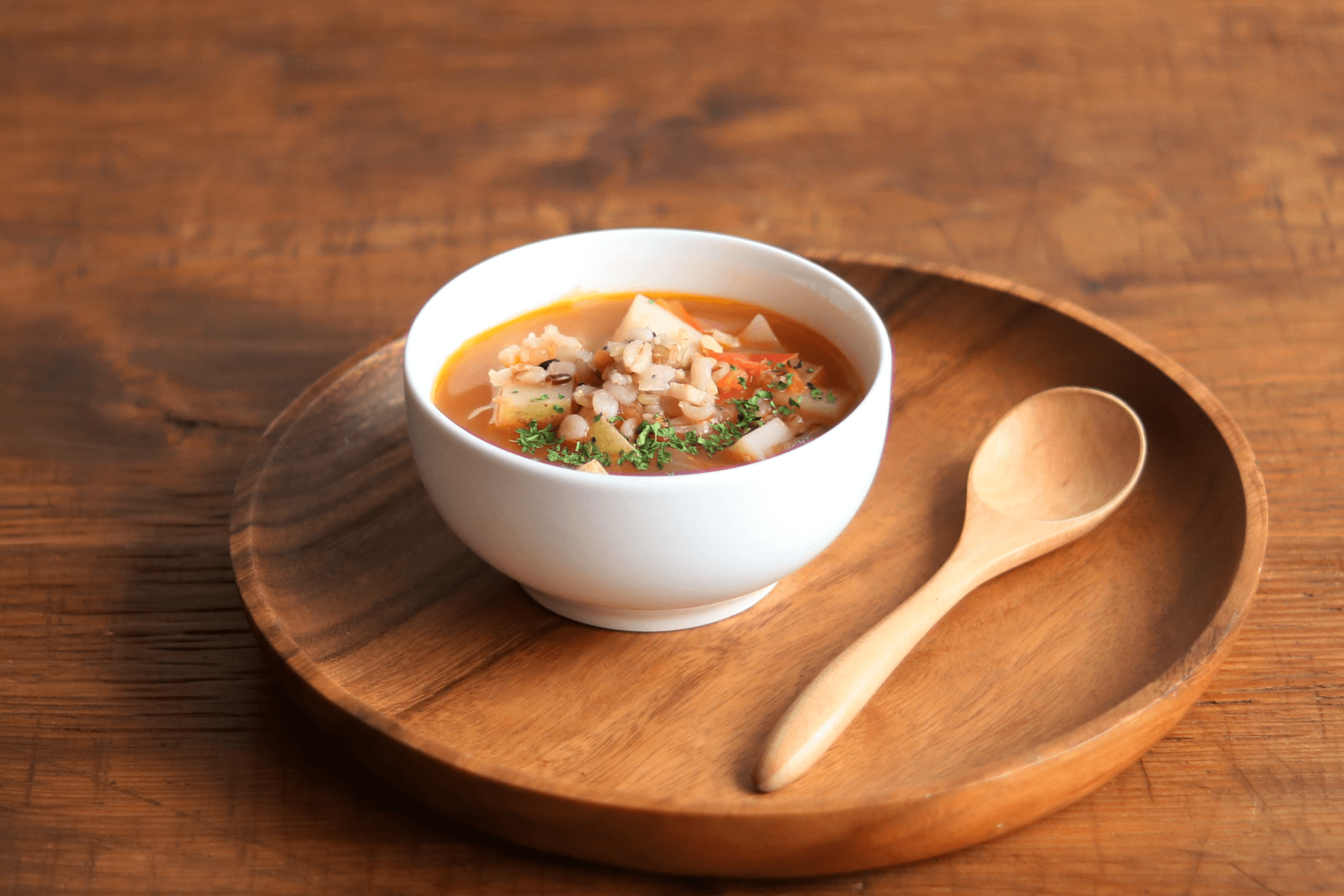雑穀トマトスープのレシピ