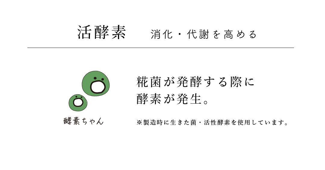 醗酵5を構成する5つの要素:5.活酵素