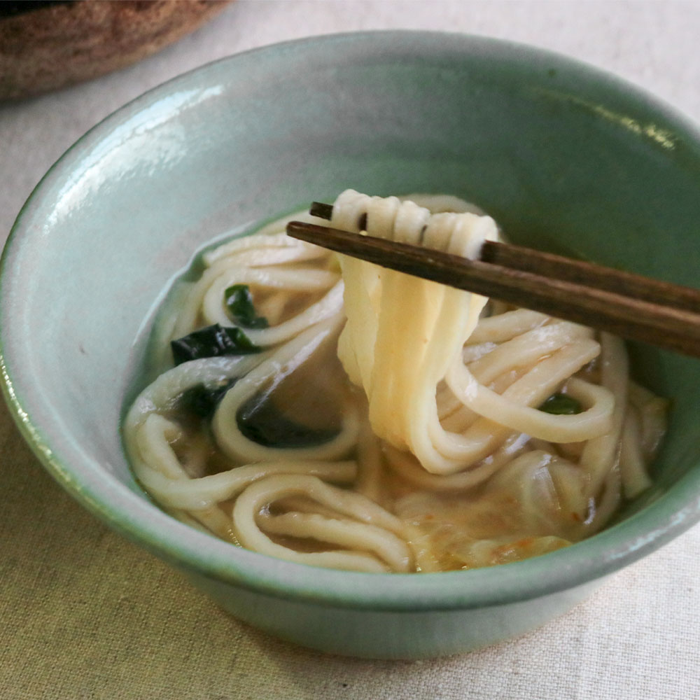 もちもち玄米めんでラーメン風に