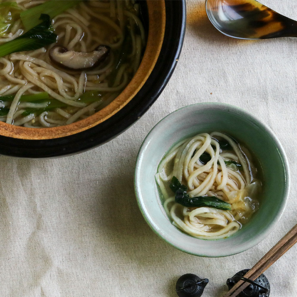 もちもち玄米めんでラーメン風に