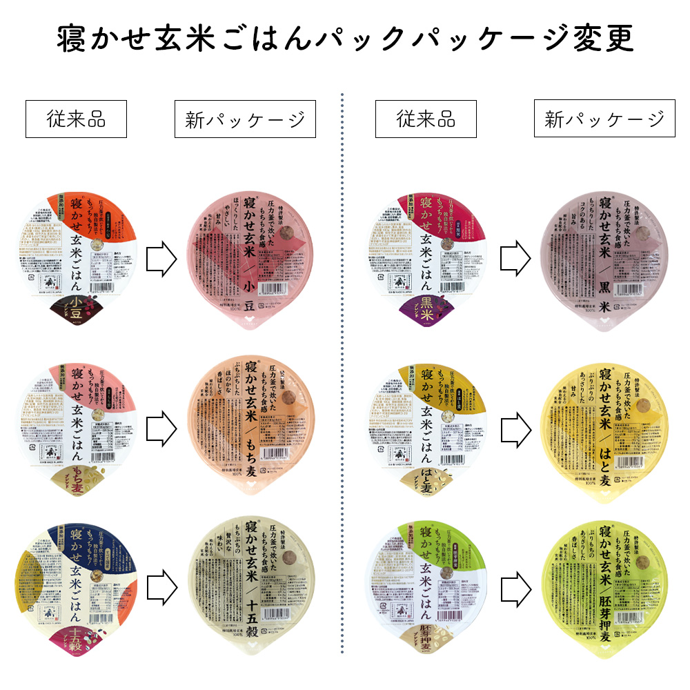 ごはんパックパッケージ変更