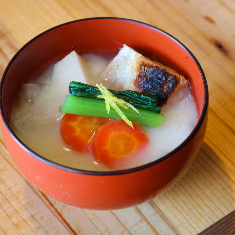 玄米もちのお雑煮（関西風）