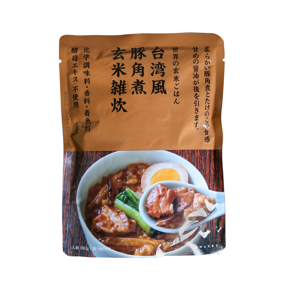 台湾風豚角煮玄米雑炊